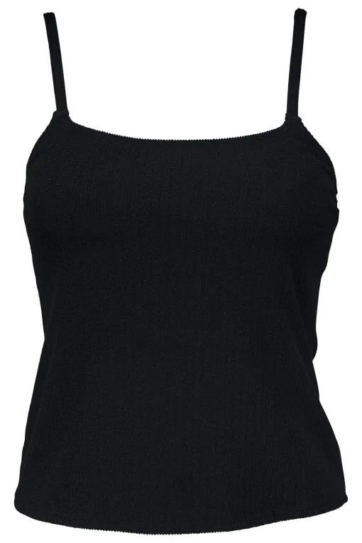 Sunsets Pacifica Black Coralie Tankini Top< Plus Size | Underwire