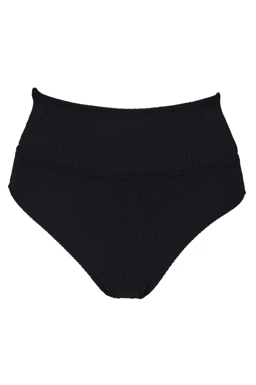 Sunsets Pacifica Black Hannah High Waist Bottom< Plus Size | High-Waist