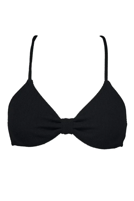 Sunsets Pacifica Black Indie Bralette Top< Wire-Free | Bikini Tops