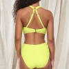 Sunsets Pacifica Bright Pear Astrid High Waist Bottom< High-Waist | Bikini Bottoms