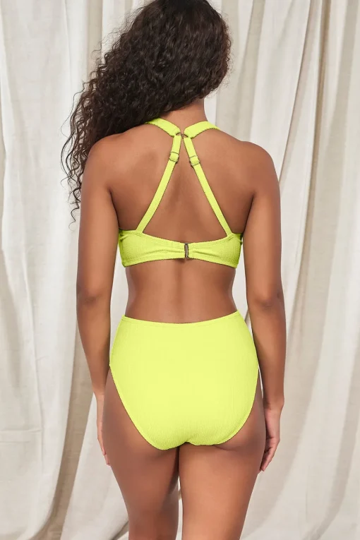 Sunsets Pacifica Bright Pear Astrid High Waist Bottom< High-Waist | Bikini Bottoms