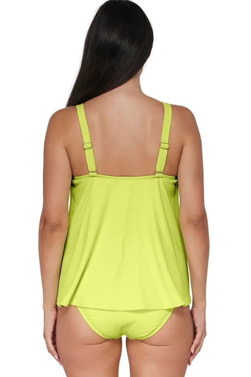 Sunsets Pacifica Bright Pear Sadie Tankini Top< Plus Size | Wire-Free