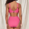 Sunsets Pacifica Dragon Fruit Astrid High Waist Bottom< High-Waist | Bikini Bottoms