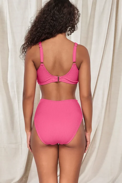 Sunsets Pacifica Dragon Fruit Astrid High Waist Bottom< High-Waist | Bikini Bottoms