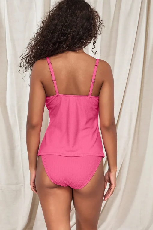 Sunsets Pacifica Dragon Fruit Coralie Tankini Top< Plus Size | Underwire