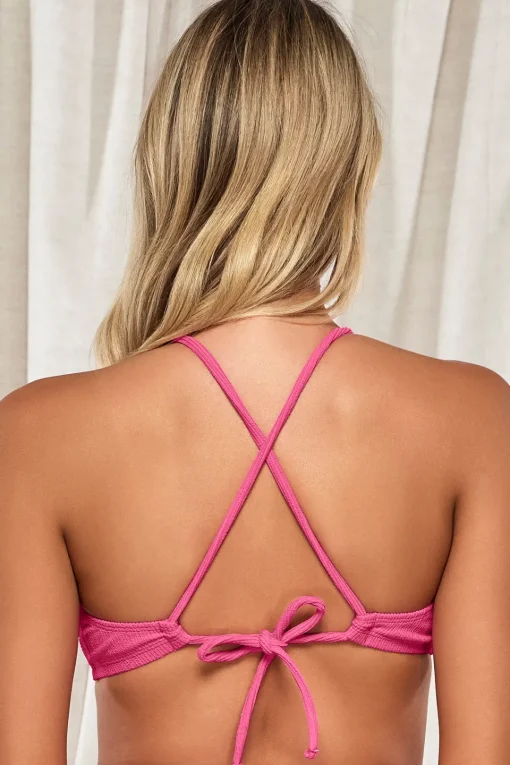 Sunsets Pacifica Dragon Fruit Indie Bralette Top< Wire-Free | Bikini Tops