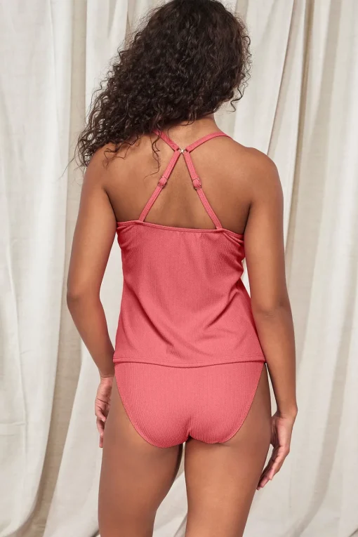 Sunsets Pacifica Hibiscus Tea Coralie Tankini Top< Plus Size | Underwire