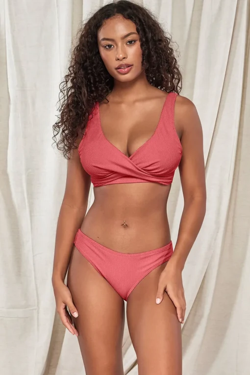 Sunsets Pacifica Hibiscus Tea Mirabella Top< Plus Size | Wire-Free