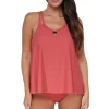 Sunsets Pacifica Hibiscus Tea Sadie Tankini Top< Wire-Free | Tankinis
