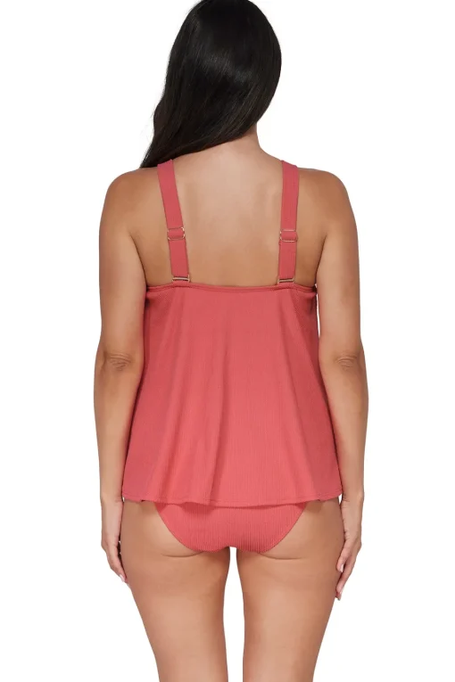Sunsets Pacifica Hibiscus Tea Sadie Tankini Top< Wire-Free | Tankinis