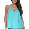 Sunsets Pacifica Pool Party Sadie Tankini Top< Plus Size | Wire-Free
