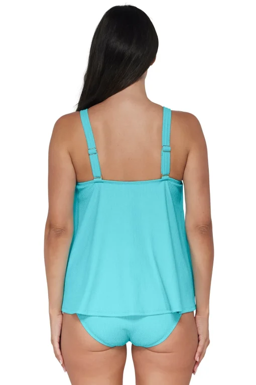 Sunsets Pacifica Pool Party Sadie Tankini Top< Plus Size | Wire-Free