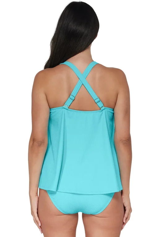 Sunsets Pacifica Pool Party Sadie Tankini Top< Plus Size | Wire-Free