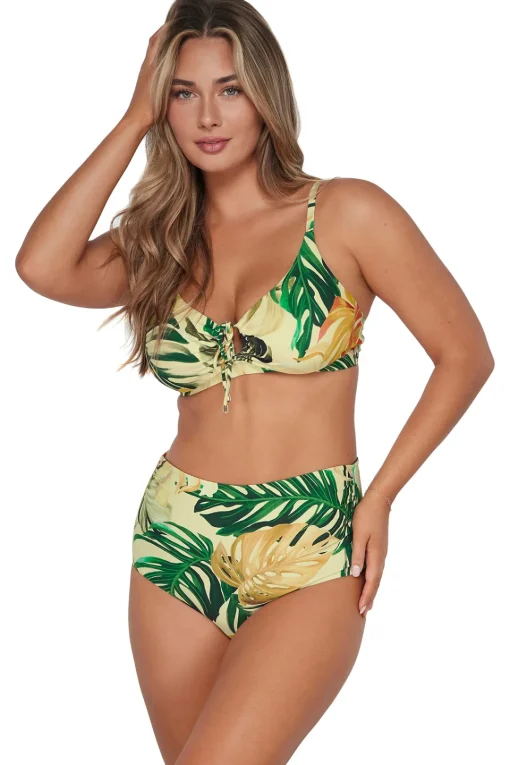 Sunsets Amber Oasis Capri High Waist Bottom< Plus Size | High-Waist