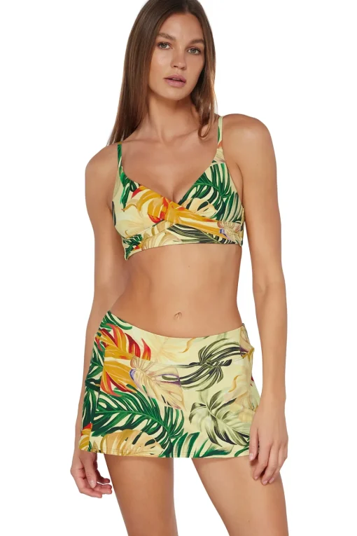 Sunsets Amber Oasis Sporty Swim Skirt Bottom< Plus Size