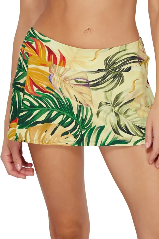 Sunsets Amber Oasis Sporty Swim Skirt Bottom< Plus Size