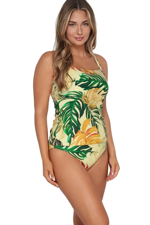 Sunsets Amber Oasis Taylor Tankini Top< Plus Size | Underwire