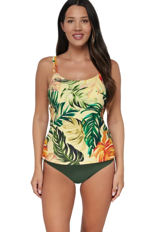 Sunsets Amber Oasis Taylor Tankini Top< Plus Size | Underwire