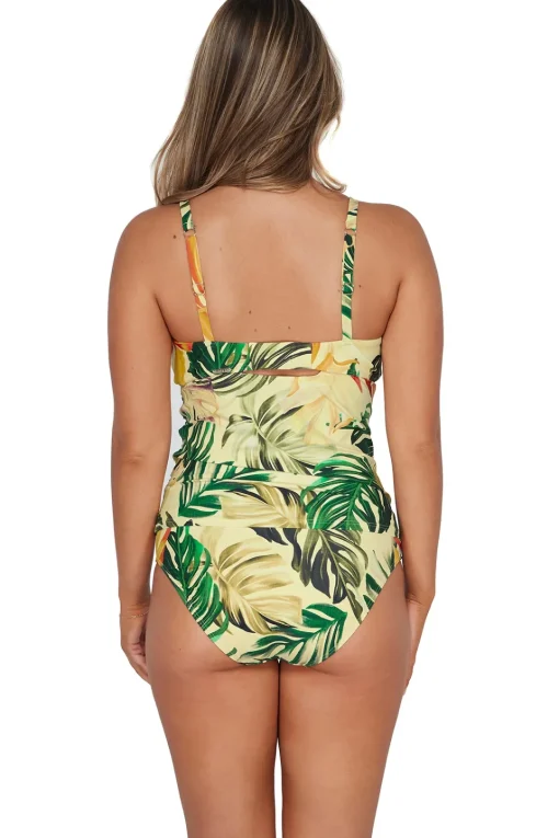 Sunsets Amber Oasis Zuri V-Wire Tankini Top< Plus Size | Underwire
