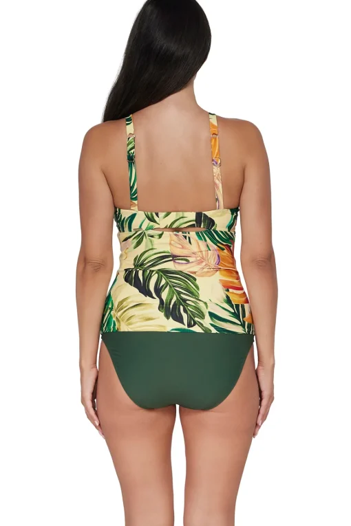 Sunsets Amber Oasis Zuri V-Wire Tankini Top< Plus Size | Underwire