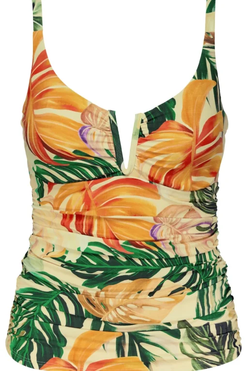 Sunsets Amber Oasis Zuri V-Wire Tankini Top< Plus Size | Underwire