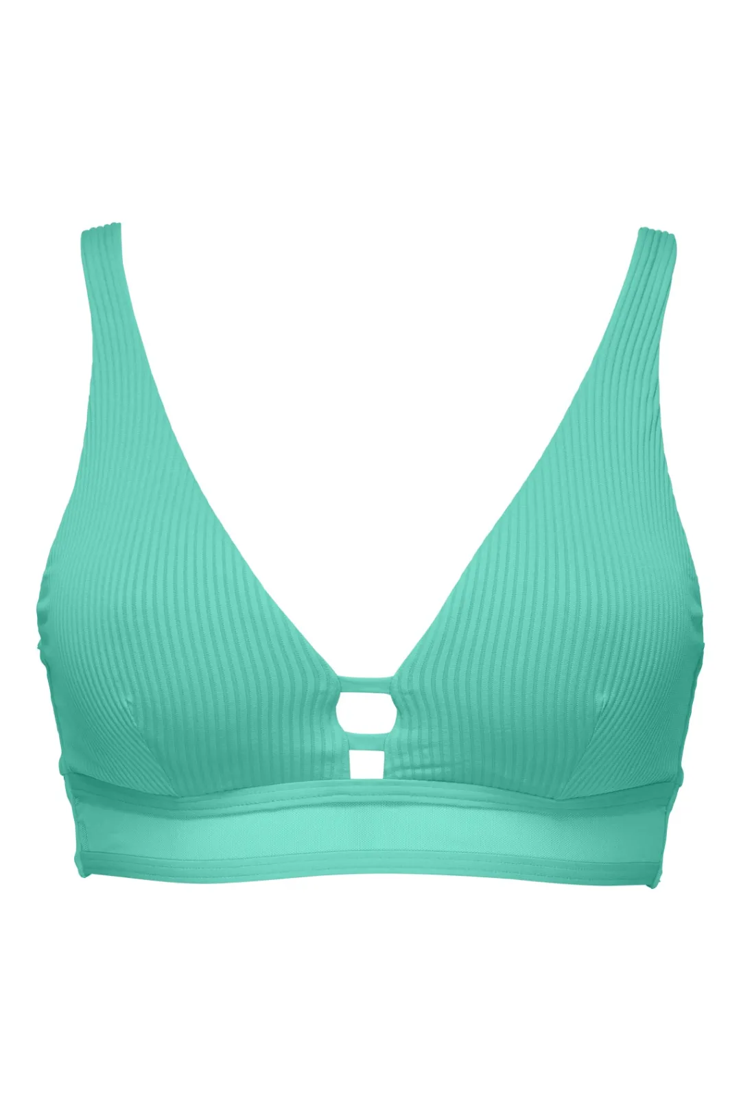 Sunsets Aqua Mist Sandbar Rib Danica Top< Plus Size | Underwire