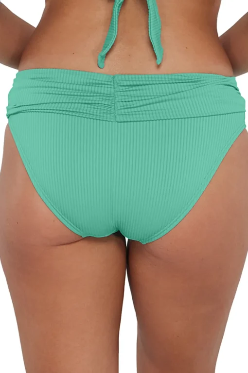 Sunsets Aqua Mist Sandbar Rib Unforgettable Bottom< Bikini Bottoms | Plus Size