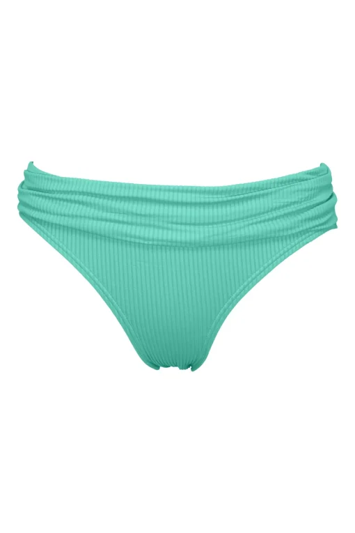 Sunsets Aqua Mist Sandbar Rib Unforgettable Bottom< Bikini Bottoms | Plus Size
