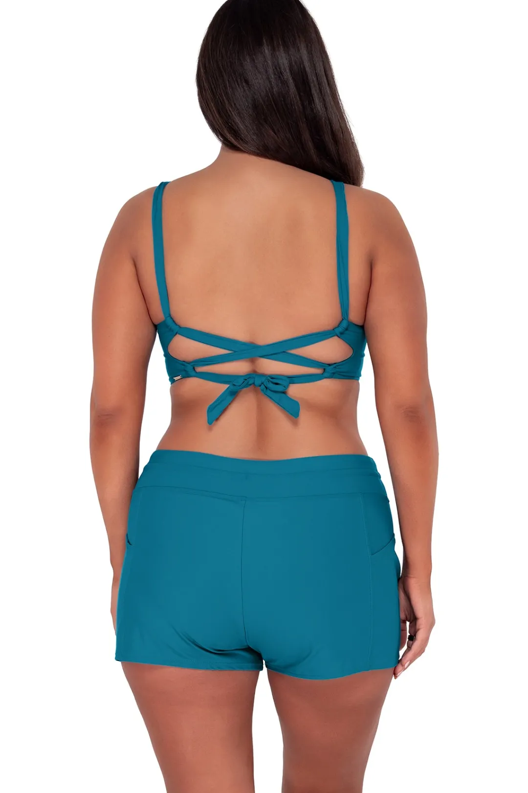 Sunsets Avalon Teal Elsie Top< Plus Size | Underwire