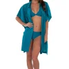 Sunsets Avalon Teal Shore Thing Tunic< Cover-Ups