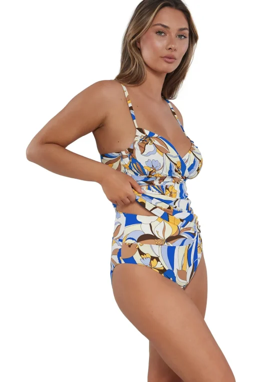 Sunsets Bali Bungalow Serena Tankini Top< Plus Size | Underwire