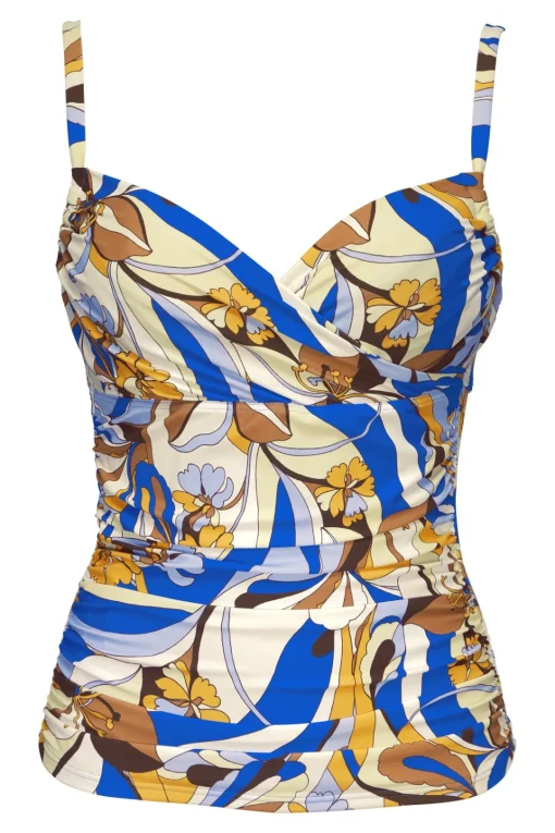 Sunsets Bali Bungalow Serena Tankini Top< Plus Size | Underwire