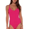 Sunsets Begonia Sandbar Rib Veronica One Piece< Classic