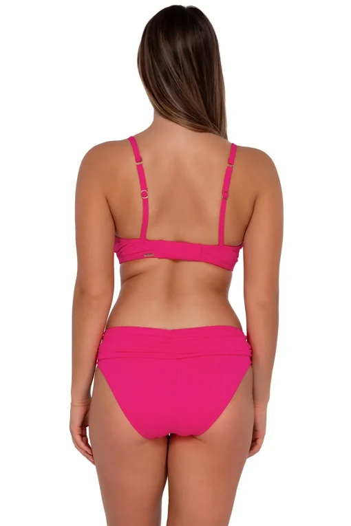 Sunsets Begonia Sandbar Rib Kauai Keyhole Top< Plus Size | Underwire