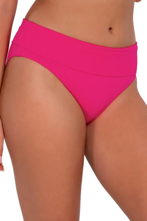 Sunsets Begonia Sandbar Rib Hannah High Waist Bottom< Plus Size | High-Waist