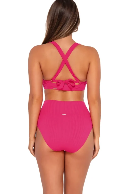 Sunsets Begonia Sandbar Rib Vienna V-Wire Top< Plus Size | Underwire