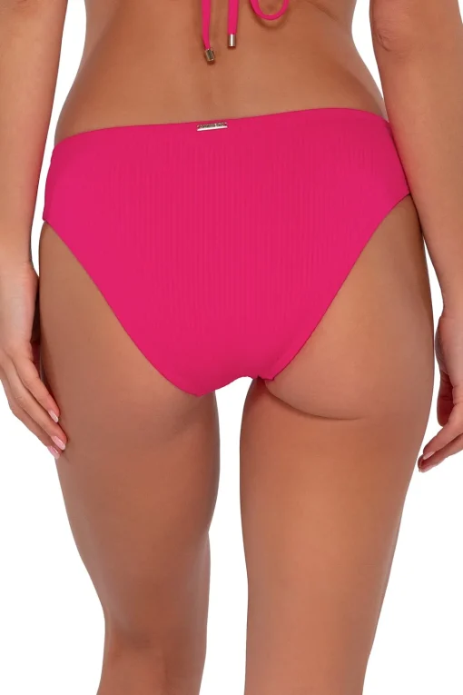 Sunsets Begonia Sandbar Rib Collins Hipster Bottom< Low-Rise | Bikini Bottoms
