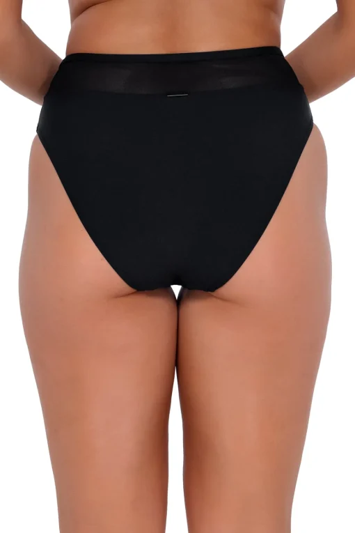 Sunsets Black Annie High Waist Bottom< Plus Size | High-Waist