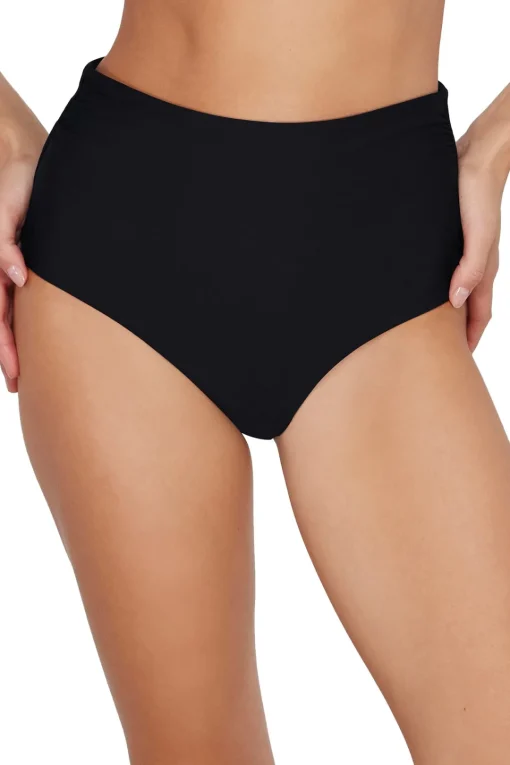 Sunsets Black Capri High Waist Bottom< Plus Size | High-Waist