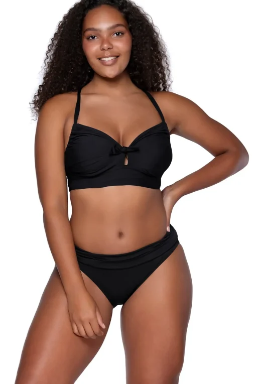 Sunsets Black Colette Bralette Top< Plus Size | Bra-Sized