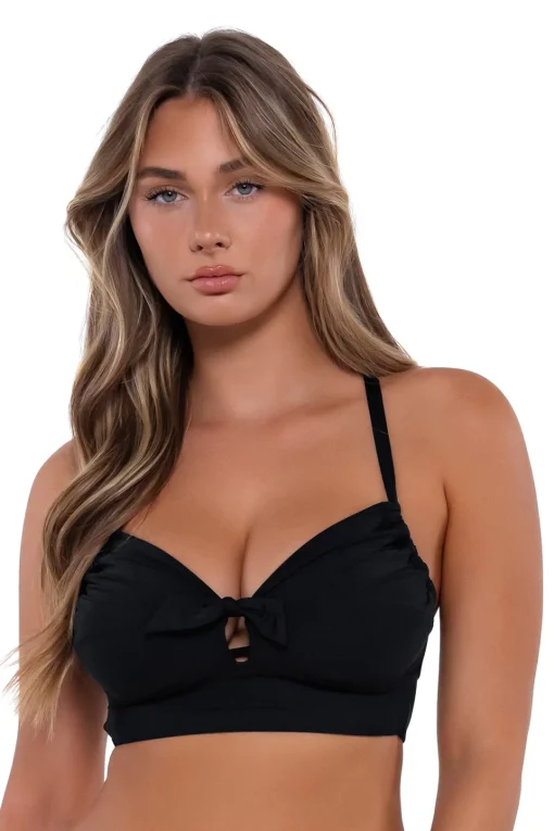 Sunsets Black Colette Bralette Top< Plus Size | Bra-Sized