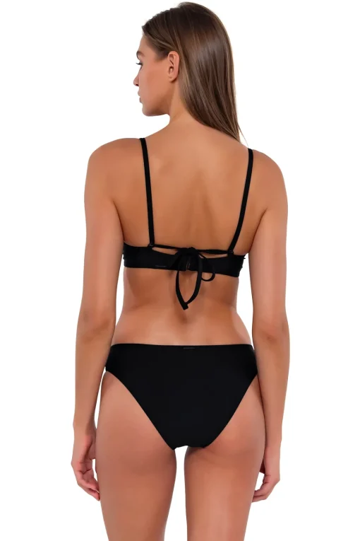 Sunsets Black Collins Hipster Bottom< Low-Rise | Bikini Bottoms