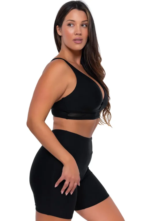 Sunsets Black Danica Top< Plus Size | Underwire