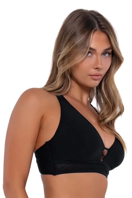 Sunsets Black Danica Top< Plus Size | Underwire