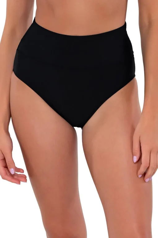Sunsets Black Hannah High Waist Bottom< High-Waist