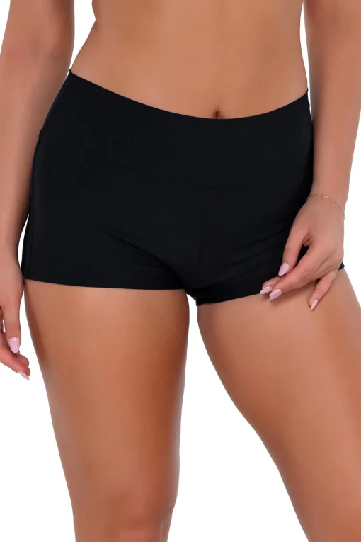 Sunsets Black Kinsley Swim Short< Plus Size | Swim Shorts
