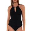 Sunsets Black Mia Tankini Top< Tankinis