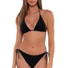 Sunsets Black Reversible Starlette Triangle Top< Bikini Tops