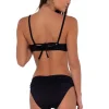 Sunsets Black Seagrass Texture Unforgettable Bottom< Plus Size | Bikini Bottoms