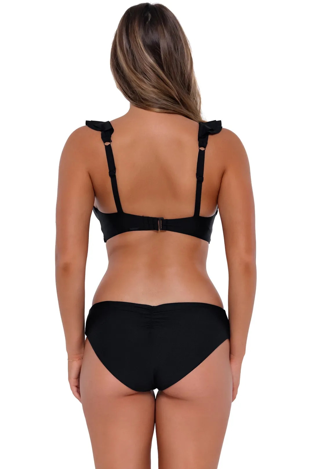 Sunsets Black Willa Wireless Top< Plus Size | Bra-Sized